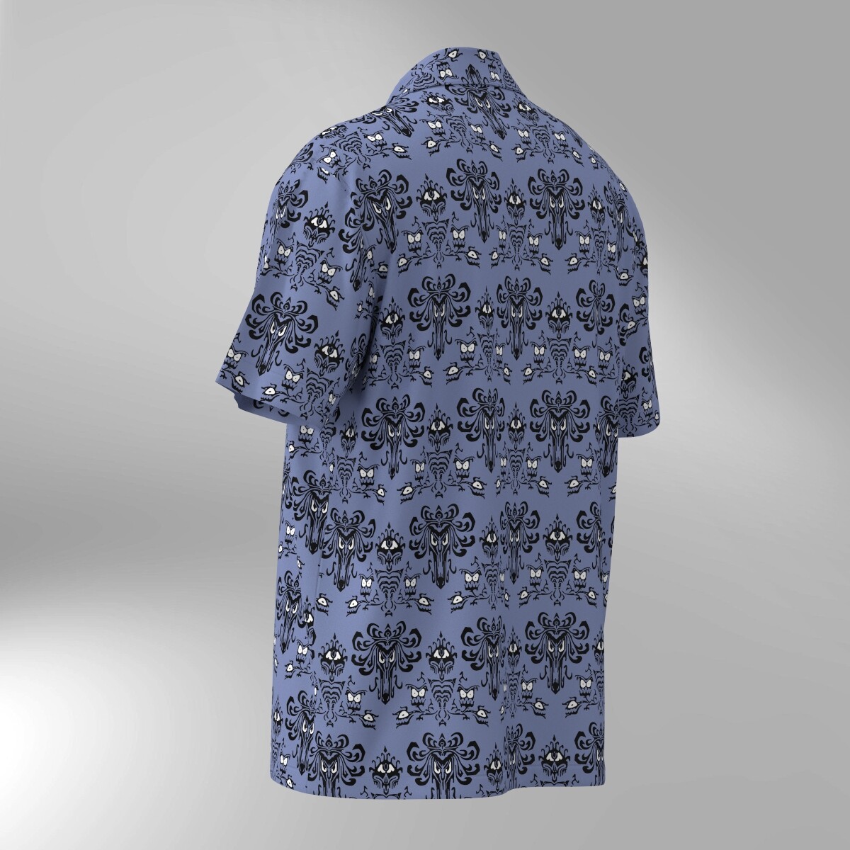 Disneyland Haunted Mansion Wallpaper Hawaiian Shirt - Image 3