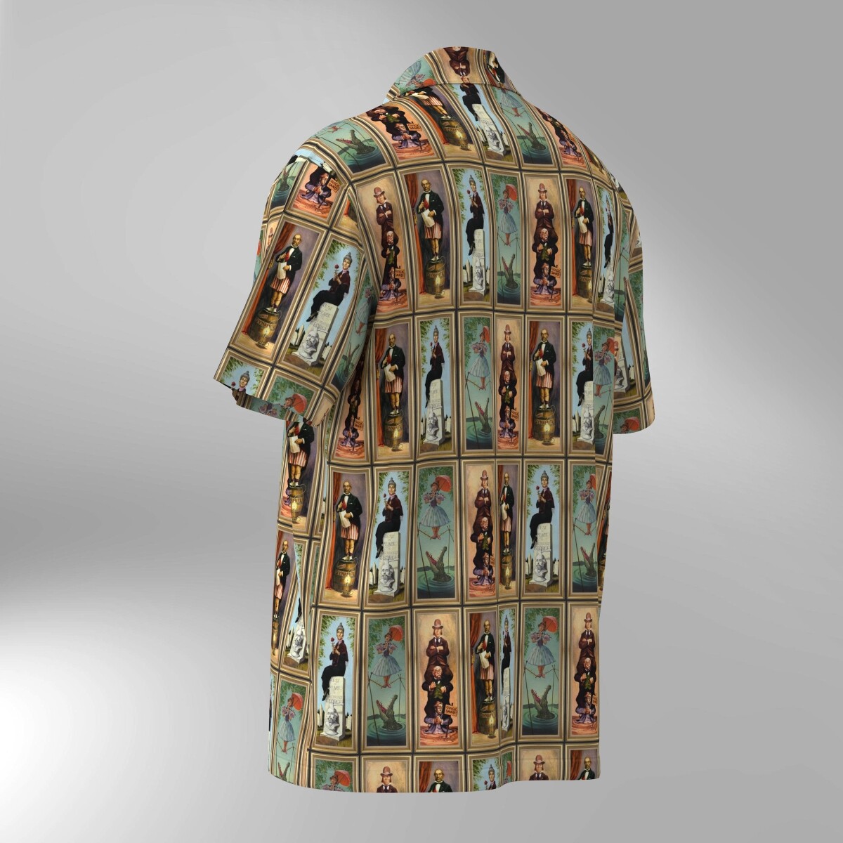 Disneyland Haunted Mansion Stretching Portraits Hawaiian Shirt - Image 3